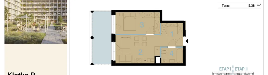 Mieszkanie w inwestycji: Koronki Apartamenty Korfantego - Etap I