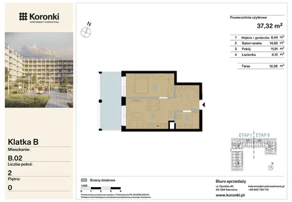 Mieszkanie w inwestycji: Koronki Apartamenty Korfantego - Etap I