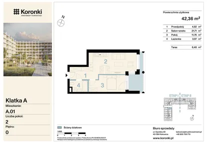 Mieszkanie w inwestycji: Koronki Apartamenty Korfantego