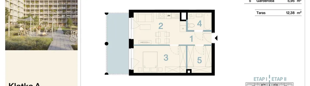 Mieszkanie w inwestycji: Koronki Apartamenty Korfantego - Etap I