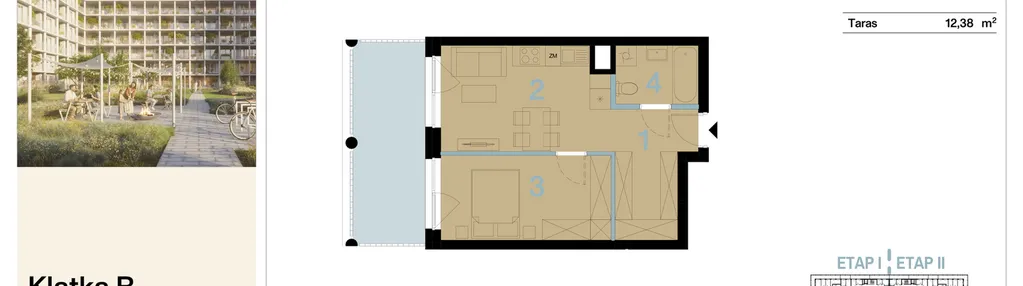 Mieszkanie w inwestycji: Koronki Apartamenty Korfantego - Etap I
