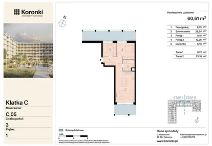 Mieszkanie w inwestycji: Koronki Apartamenty Korfantego