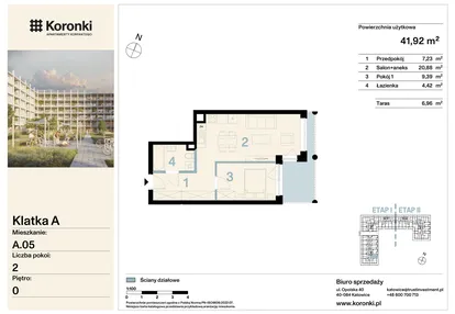 Mieszkanie w inwestycji: Koronki Apartamenty Korfantego