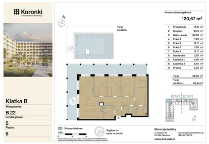 Mieszkanie w inwestycji: Koronki Apartamenty Korfantego - Etap I