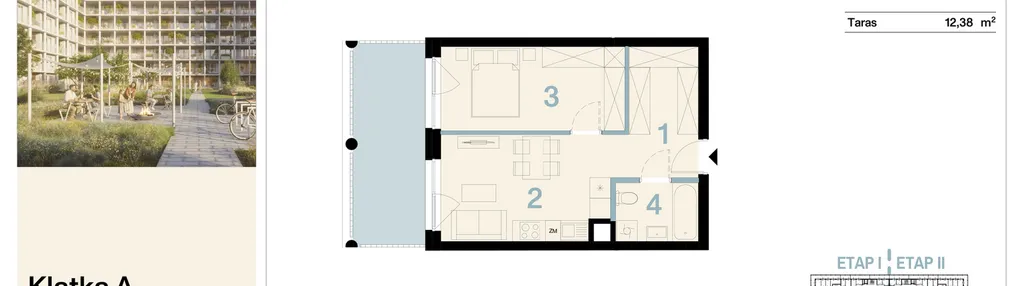 Mieszkanie w inwestycji: Koronki Apartamenty Korfantego - Etap I