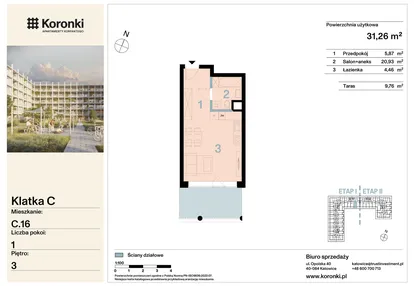 Mieszkanie w inwestycji: Koronki Apartamenty Korfantego
