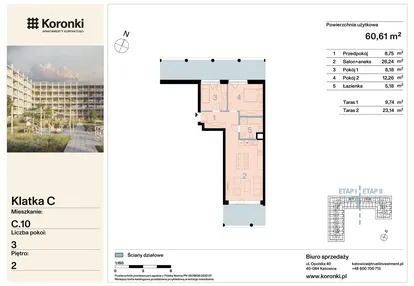 Mieszkanie w inwestycji: Koronki Apartamenty Korfantego