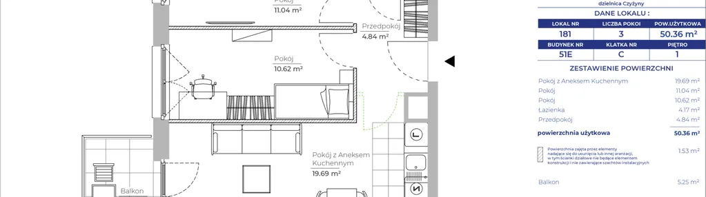 Mieszkanie w inwestycji: Centralnie! Czyżyny