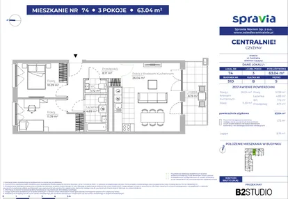 Mieszkanie w inwestycji: Centralnie! Czyżyny