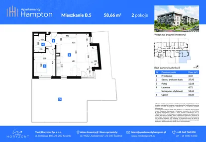 Mieszkanie w inwestycji: Apartamenty Hampton