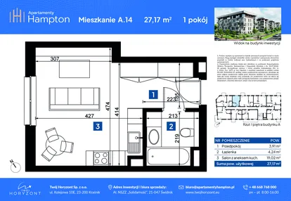 Mieszkanie w inwestycji: Apartamenty Hampton