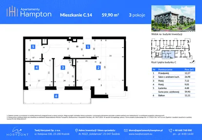Mieszkanie w inwestycji: Apartamenty Hampton