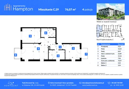Mieszkanie w inwestycji: Apartamenty Hampton