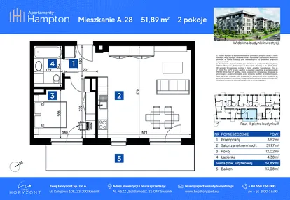 Mieszkanie w inwestycji: Apartamenty Hampton