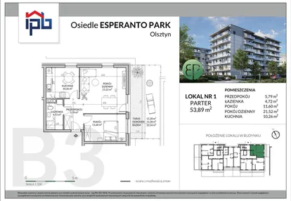 Mieszkanie w inwestycji: Esperanto Park etap III