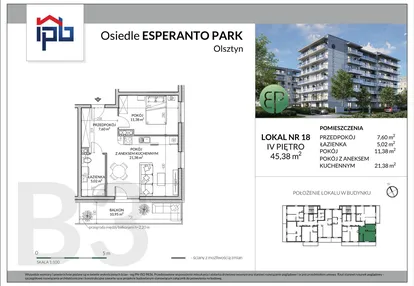 Mieszkanie w inwestycji: Esperanto Park etap III