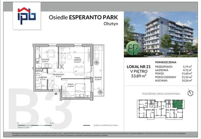 Mieszkanie w inwestycji: Esperanto Park etap III