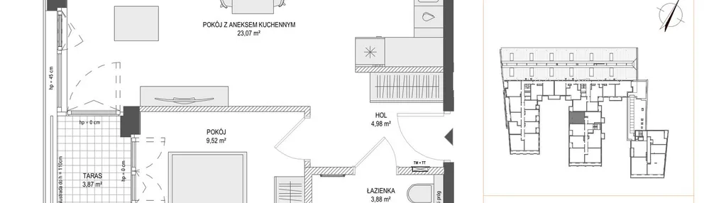 Mieszkanie w inwestycji: Zajezdnia Motława bud. C1