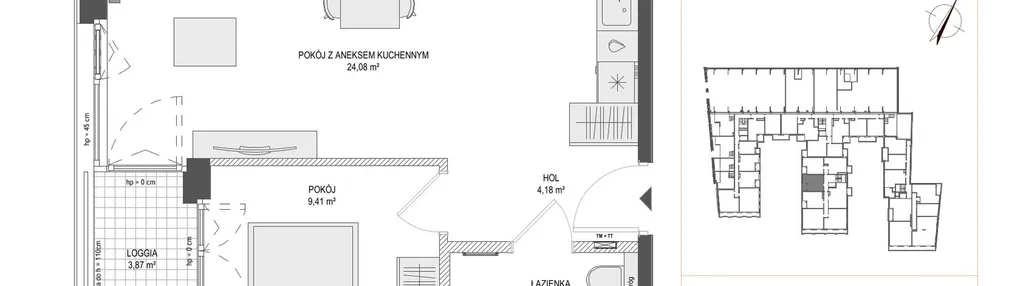 Mieszkanie w inwestycji: Zajezdnia Motława bud. C1