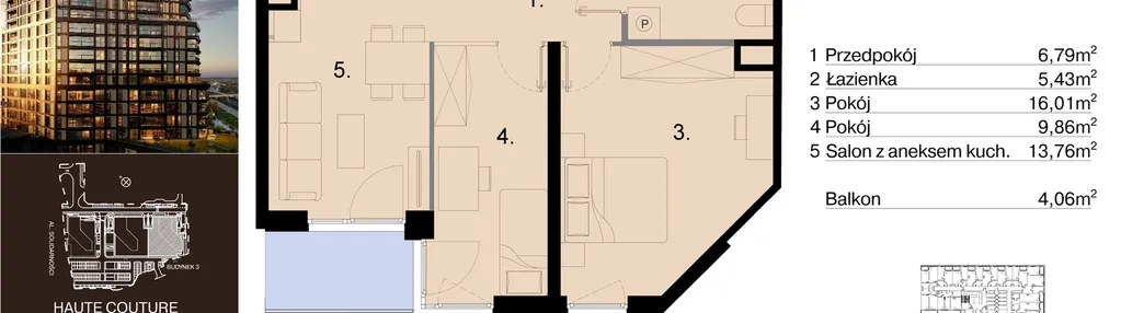 Mieszkanie w inwestycji: Sky Trust etap III - apartamenty inwestycyjne 23% VAT