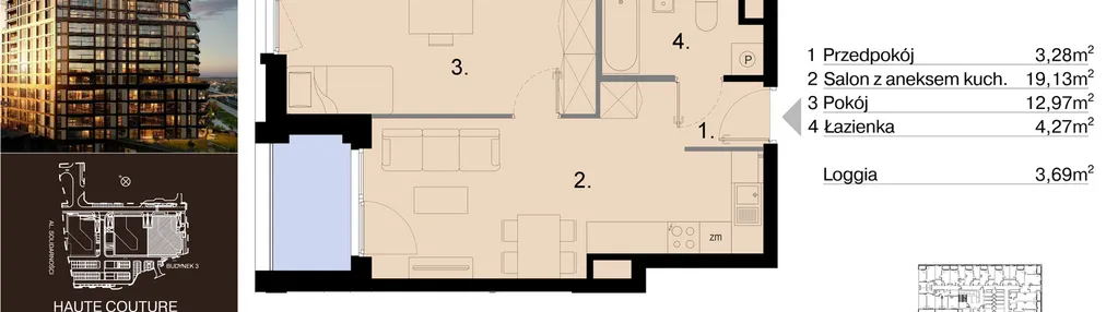 Mieszkanie w inwestycji: Sky Trust etap III - apartamenty inwestycyjne 23% VAT