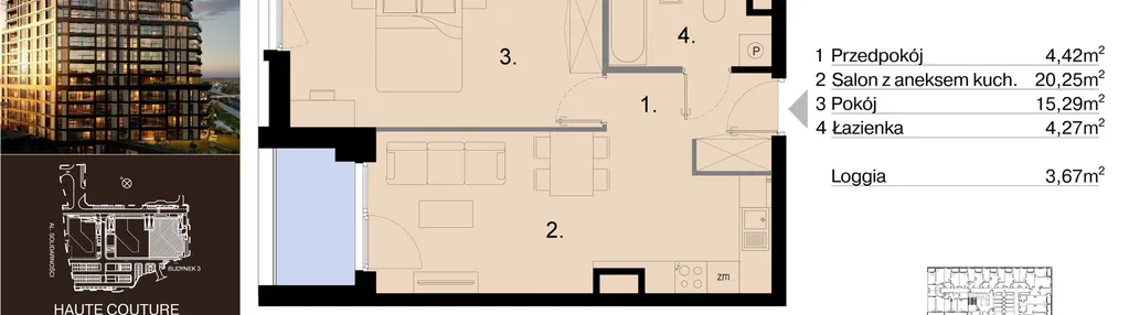 Mieszkanie w inwestycji: Sky Trust etap III - apartamenty inwestycyjne 23% VAT