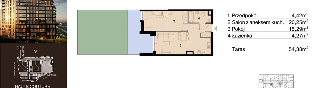 Mieszkanie w inwestycji: Sky Trust etap III - apartamenty inwestycyjne 23% VAT