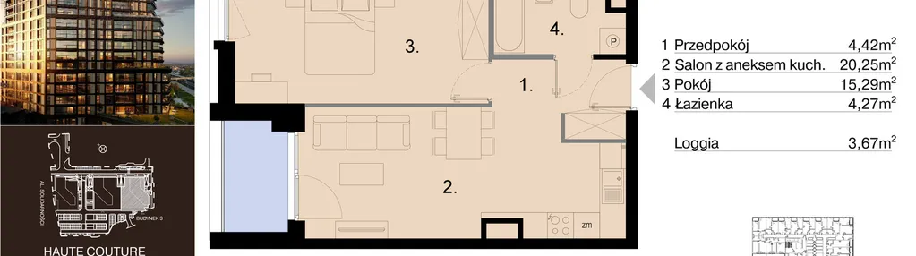 Mieszkanie w inwestycji: Sky Trust etap III - apartamenty inwestycyjne 23% VAT