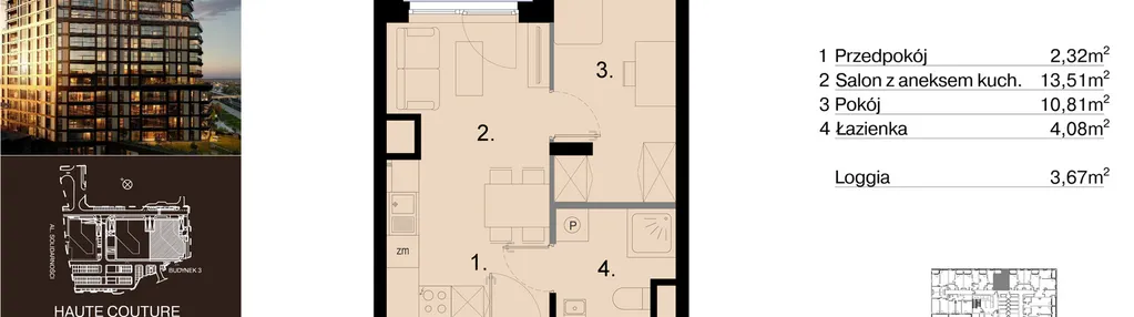 Mieszkanie w inwestycji: Sky Trust etap III - apartamenty inwestycyjne 23% VAT