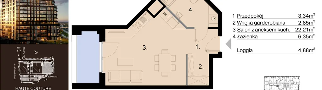 Mieszkanie w inwestycji: Sky Trust etap III - apartamenty inwestycyjne 23% VAT