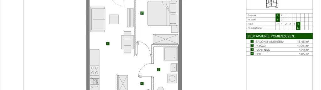 Mieszkanie w inwestycji: Osiedle Urbino etap 4.3