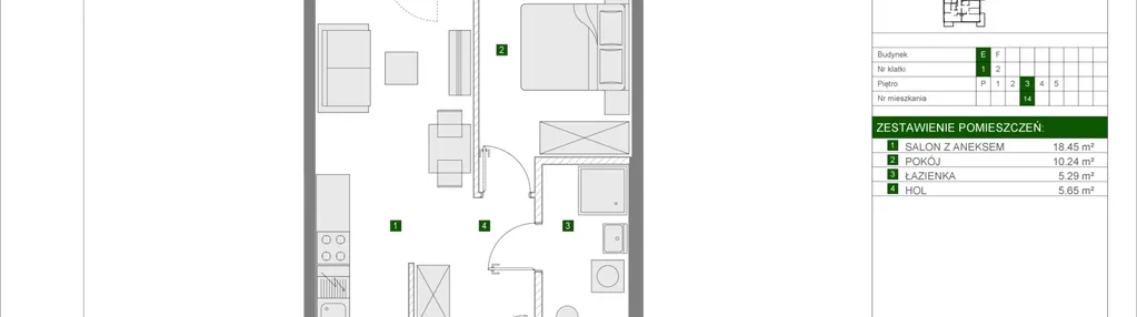 Mieszkanie w inwestycji: Osiedle Urbino etap 4.3