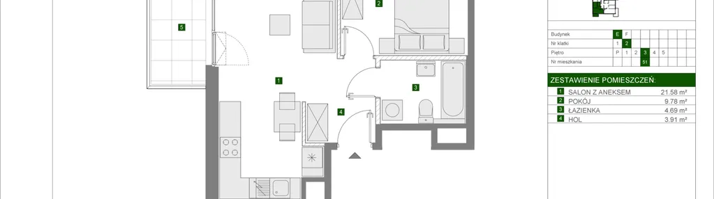 Mieszkanie w inwestycji: Osiedle Urbino etap 4.3
