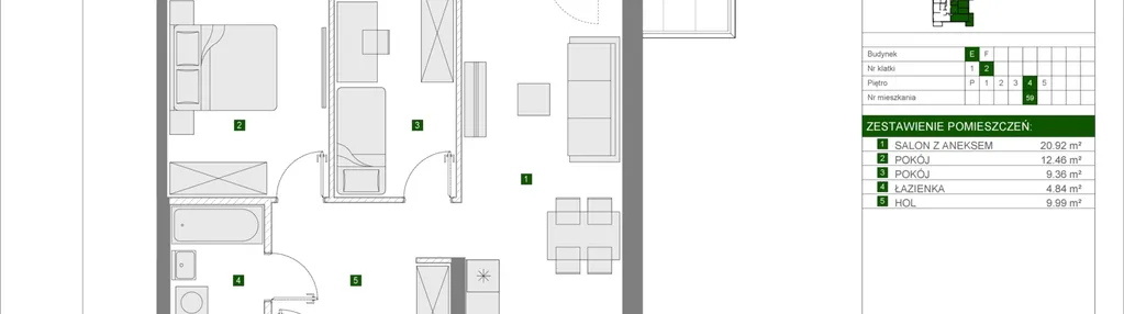 Mieszkanie w inwestycji: Osiedle Urbino etap 4.3