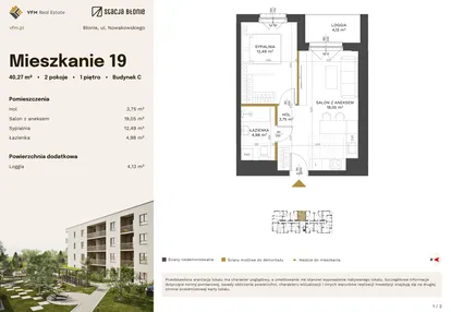 Mieszkanie w inwestycji: Stacja Błonie etap III