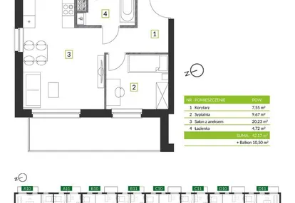 Mieszkanie w inwestycji: Osiedle Krzeptów przy Lesie VIII