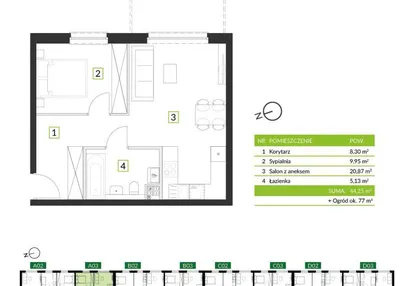 Mieszkanie w inwestycji: Osiedle Krzeptów przy Lesie VIII