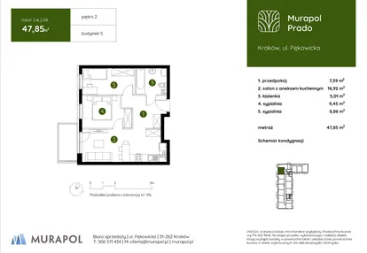 Mieszkanie w inwestycji: Murapol Prado etap II