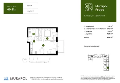 Mieszkanie w inwestycji: Murapol Prado etap II