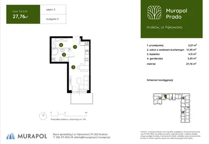 Mieszkanie w inwestycji: Murapol Prado etap II