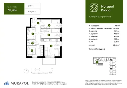 Mieszkanie w inwestycji: Murapol Prado etap II