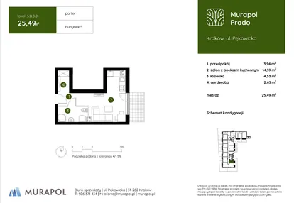 Mieszkanie w inwestycji: Murapol Prado etap II