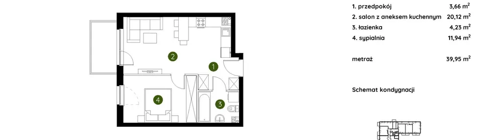 Mieszkanie w inwestycji: Murapol Prado etap II