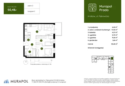 Mieszkanie w inwestycji: Murapol Prado etap II