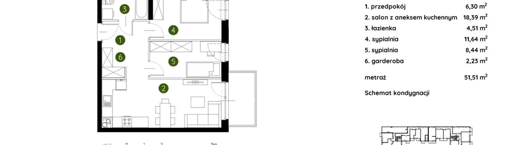 Mieszkanie w inwestycji: Murapol Prado etap II