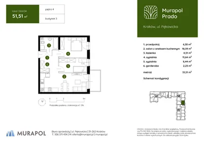 Mieszkanie w inwestycji: Murapol Prado etap II