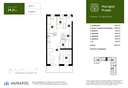 Mieszkanie w inwestycji: Murapol Prado etap II
