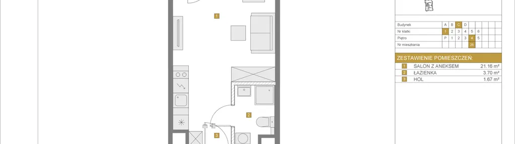 Mieszkanie w inwestycji: Apartamenty Rudnickiego etap 3.1