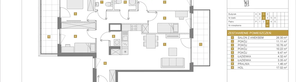 Mieszkanie w inwestycji: Apartamenty Rudnickiego etap 3.1