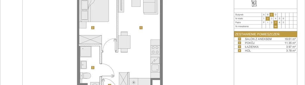 Mieszkanie w inwestycji: Apartamenty Rudnickiego etap 3.1